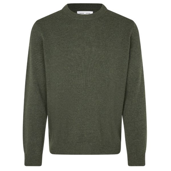 Samsøe Samsøe Isak Knit Sweater Donker Groen