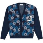 Arbor Antwerp Blue Floral Cardigan Blauw
