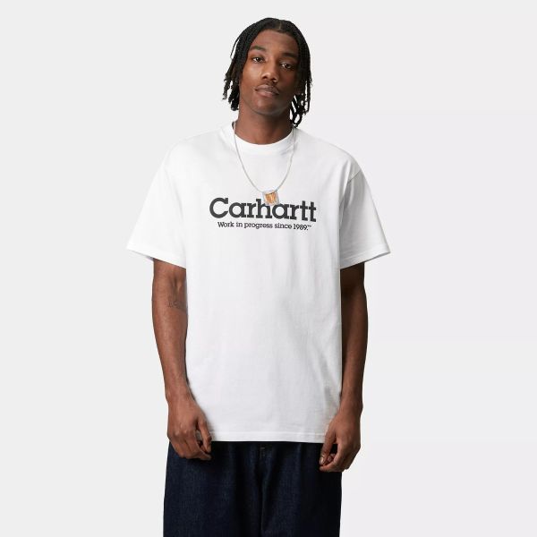 Carhartt WIP Label Script T-shirt Wit