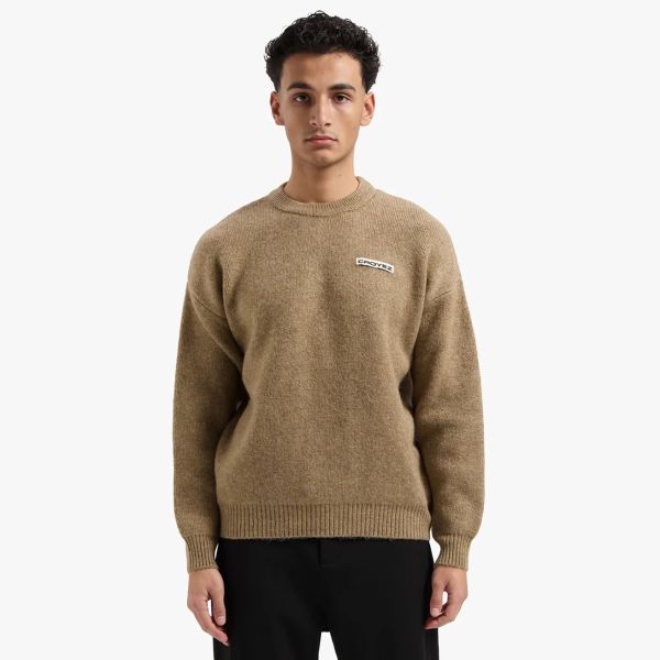 Croyez Étiquette Knit Sweater Beige