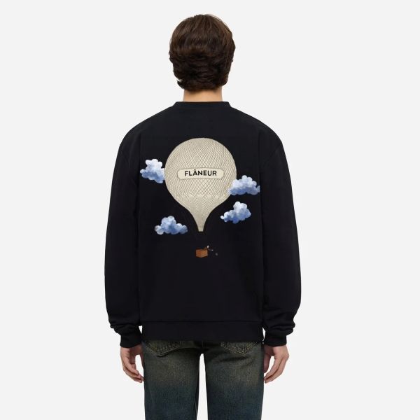 Flâneur Aéronautique Sweater Zwart