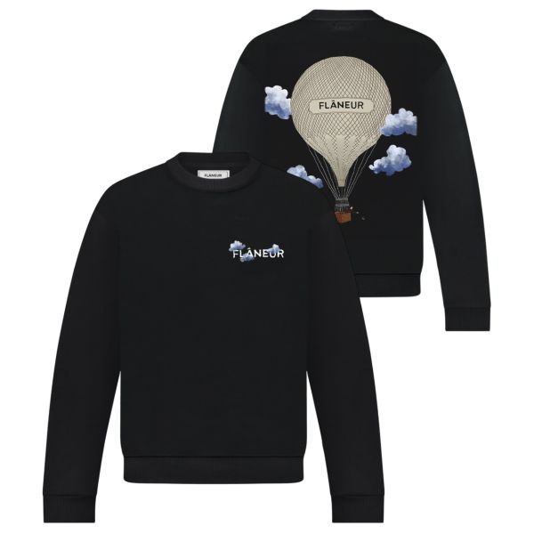 Flâneur Aéronautique Sweater Zwart