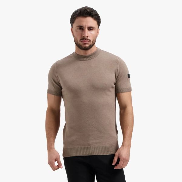 Malelions Knitted T-shirt Bruin