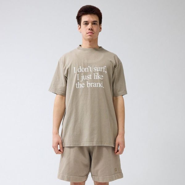 New Amsterdam Surf Association I Don't T-shirt Beige