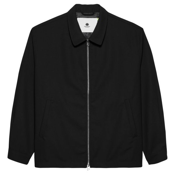 New Amsterdam Surf Association Lined Wool Overshirt Zwart