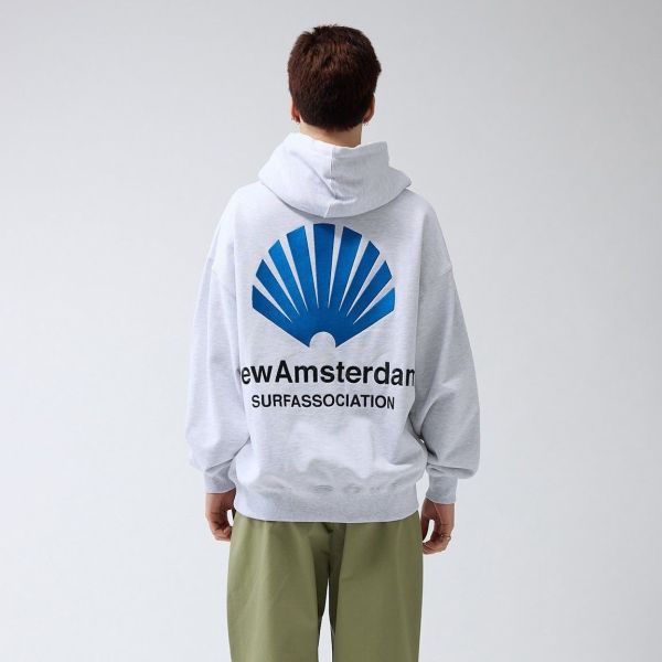 New Amsterdam Surf Association Logo Hoodie Grijs