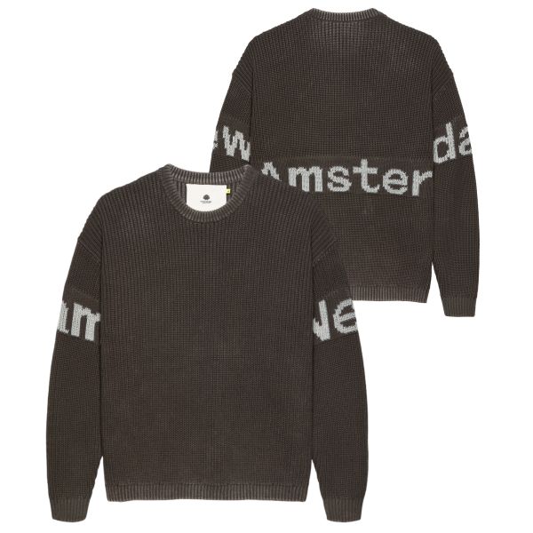 New Amsterdam Surf Association Logo Knit Sweater Antraciet