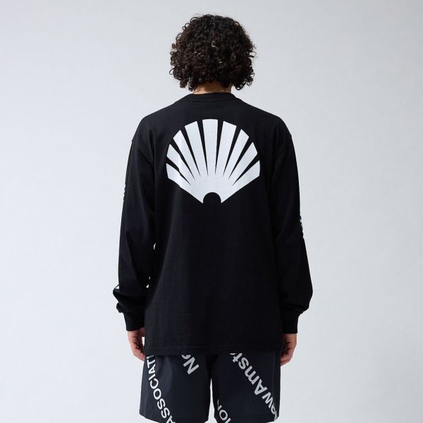 New Amsterdam Surf Association Logo Longsleeve T-shirt Zwart