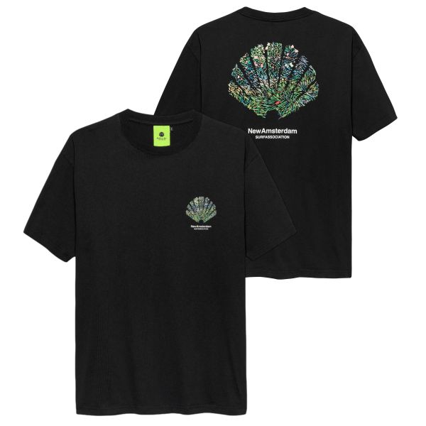 New Amsterdam Surf Association Tall Grass T-shirt Zwart