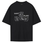 Saint Blanc Blocks T-shirt Zwart