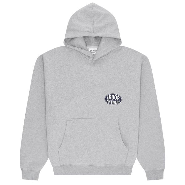 Arbor Antwerp Blue Oval Logo Hoodie Grijs