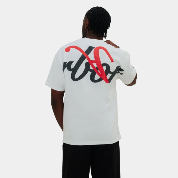 Arbor Antwerp Red Twisted T-shirt Wit