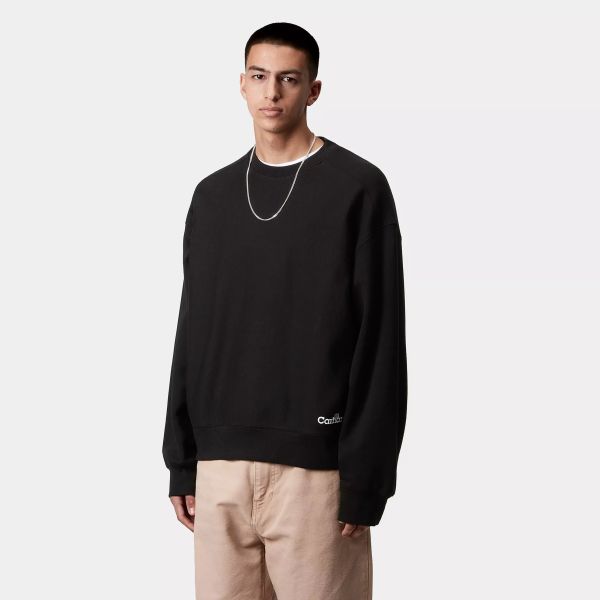 Carhartt WIP Label Script Sweater Zwart