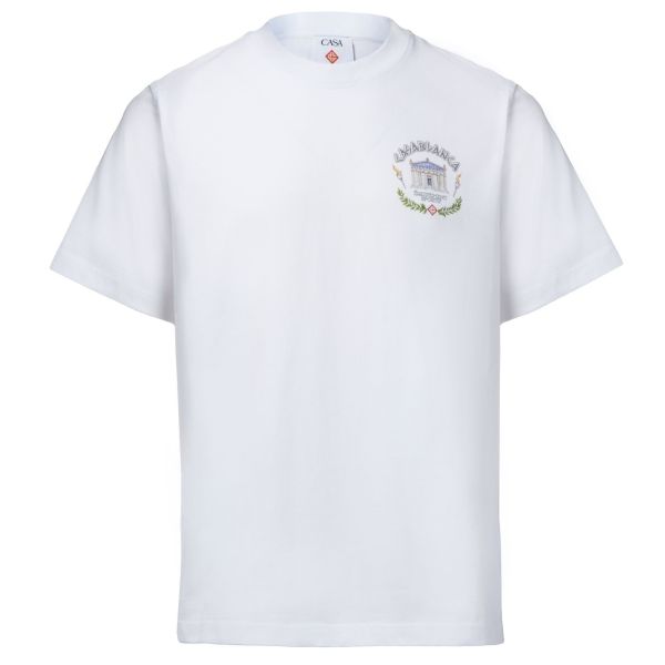 Casablanca LE TEMPLE DU SPORT PRINTED T-SHIRT WHT Tシャツ 白 Le Temple Du Sport Short Sleeve T-Shirt – Casablanca