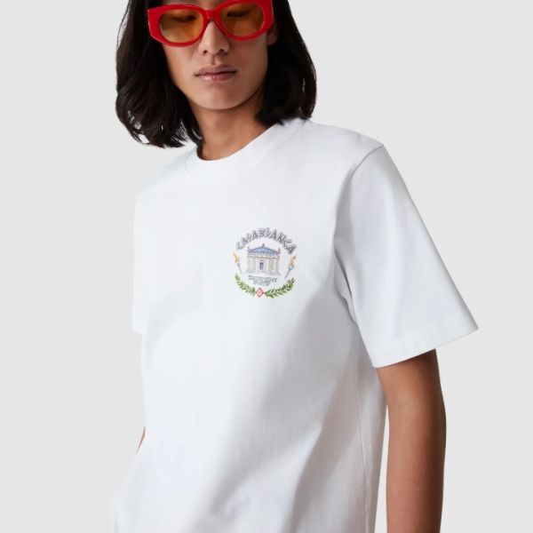 Casablanca LE TEMPLE DU SPORT PRINTED T-SHIRT WHT Tシャツ 白 Casablanca LE TEMPLE DU SPORT PRINTED T-SHIRT WHT Tシャツ 白