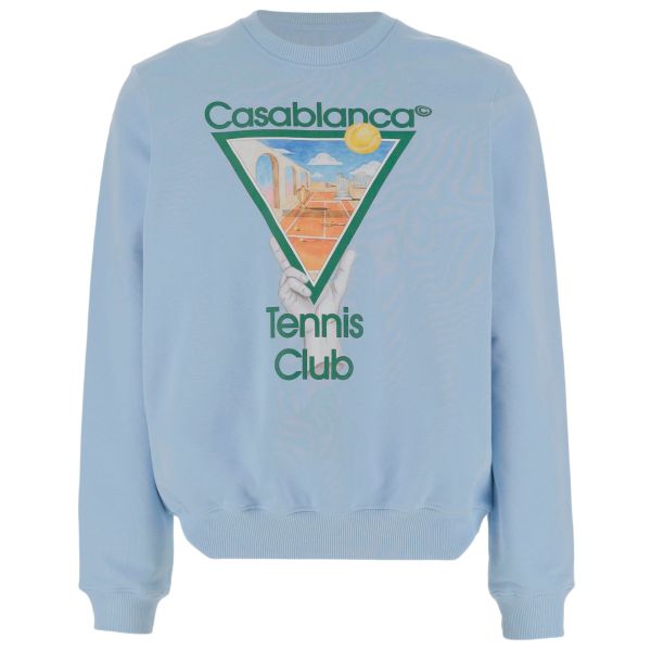 Casablanca Metaphysical Tennis Icon Sweater Licht Blauw