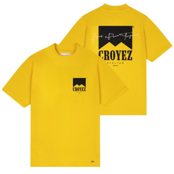Croyez Fumes T-shirt Geel