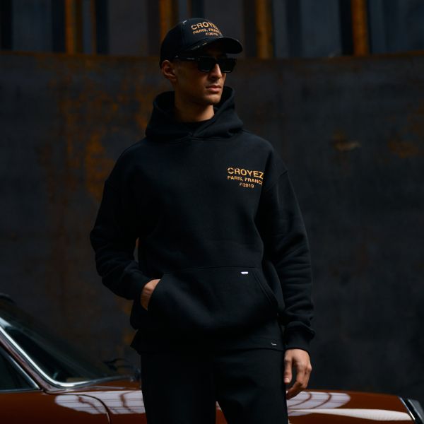 Croyez Gallery Grunge Hoodie Zwart