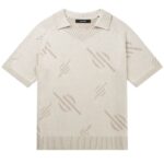 Daily Paper Monogram Knit Polo Beige