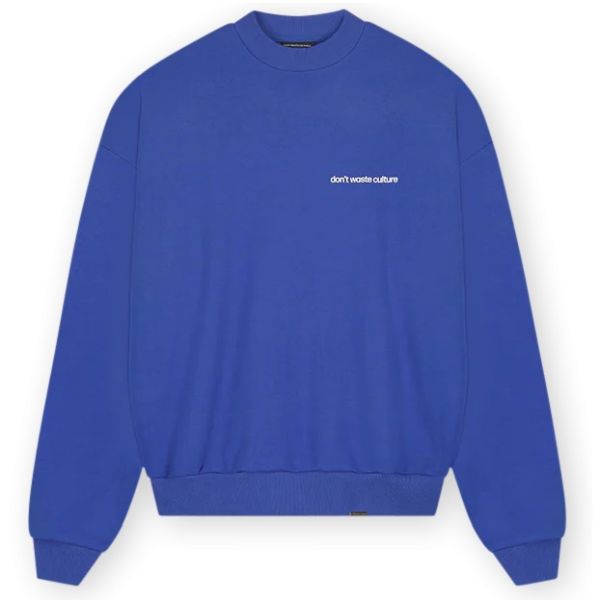 Don't Waste Culture Matt Sweater Blauw