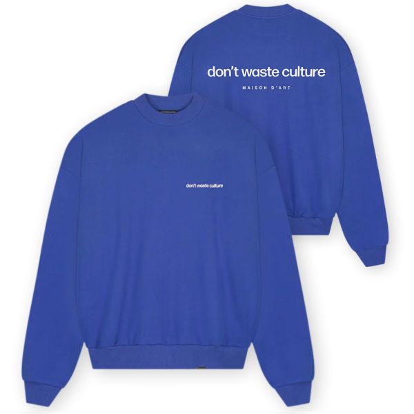 Don't Waste Culture Matt Sweater Blauw