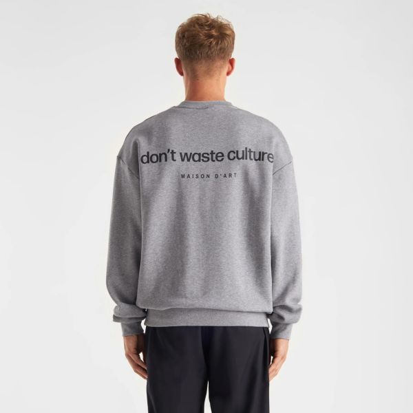 Don't Waste Culture Matt Sweater Grijs