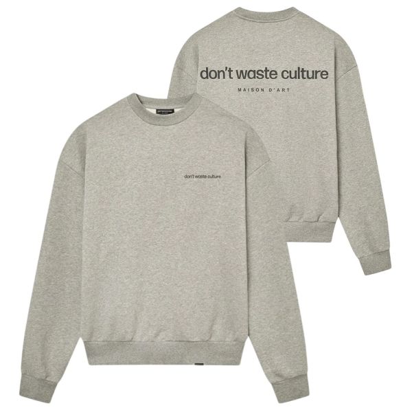 Don't Waste Culture Matt Sweater Grijs