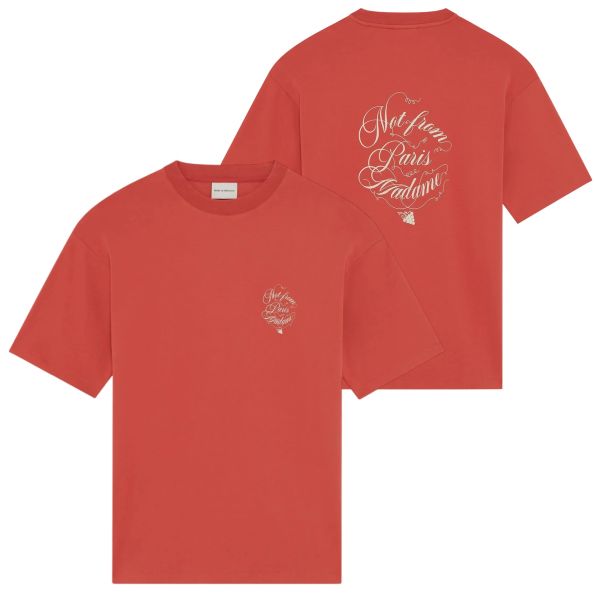 Drôle De Monsieur Slogan Vignes T-shirt Rood