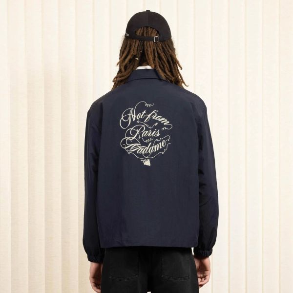 Drôle De Monsieur Slogan Vignes Vest Navy