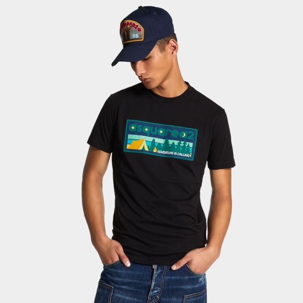 Dsquared2 Adventure T-shirt Zwart