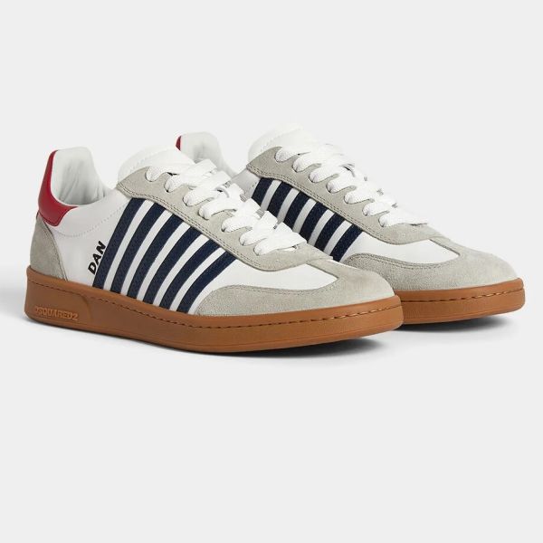 Dsquared2 Boxer Sneaker Wit/Navy