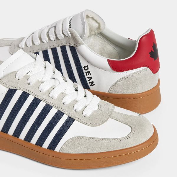 Dsquared2 Boxer Sneaker Wit/Navy