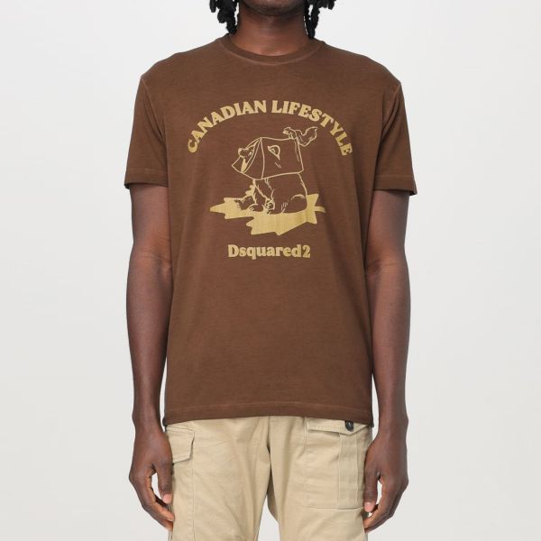 Dsquared2 Canadian Lifestyle T-shirt Bruin