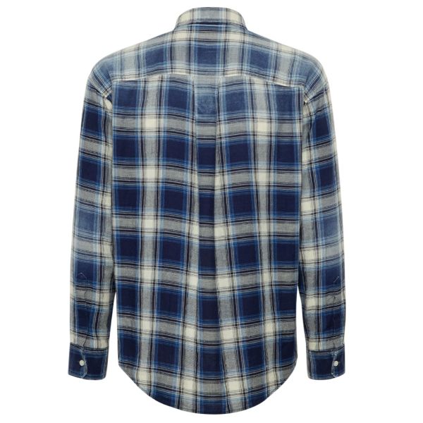Dsquared2 D2 Washed Overshirt Blauw