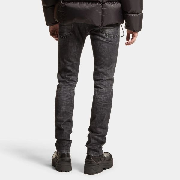 Dsquared2 Washed Distressed Jeans Zwart