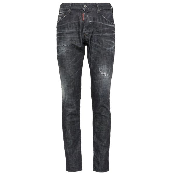 Dsquared2 Washed Distressed Jeans Zwart