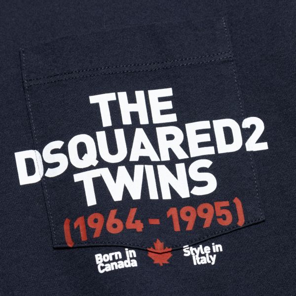 Dsquared2 Twins Pocket T-shirt Navy