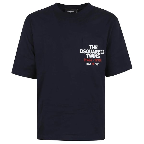 Dsquared2 Twins Pocket T-shirt Navy