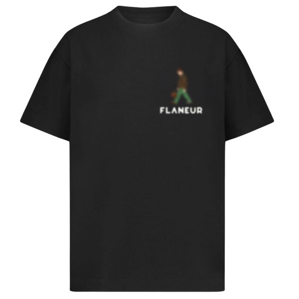 Flâneur Blurred Stroller T-shirt Zwart