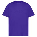 Flâneur Embossed T-shirt Paars