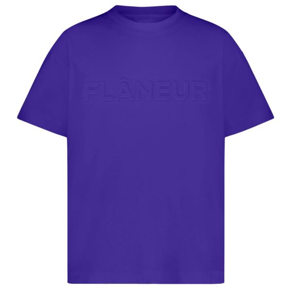 Flâneur Embossed T-shirt Paars