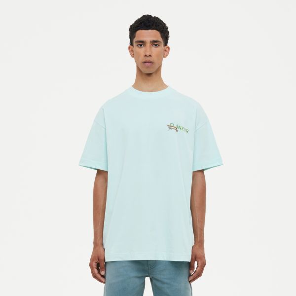 Flâneur Lanterns Of Love T-shirt Licht Blauw