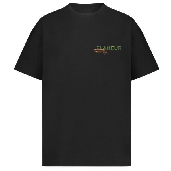 Flâneur Lanterns Of Love T-shirt Zwart