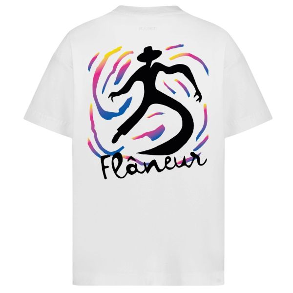 Flâneur Swirl T-shirt Wit