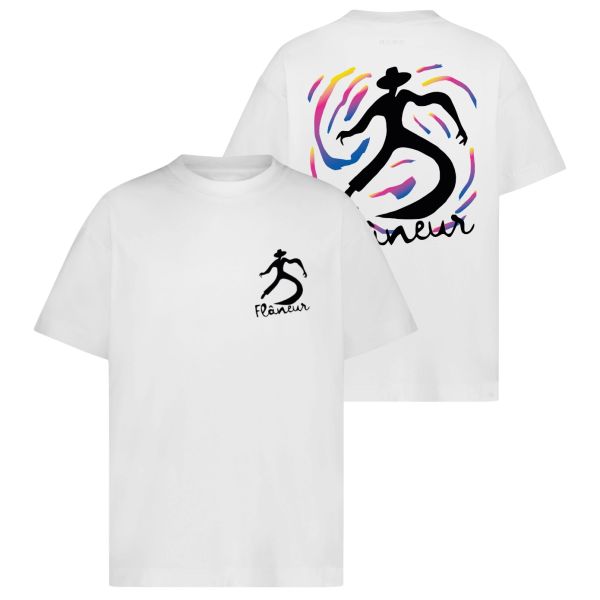 Flâneur Swirl T-shirt Wit