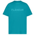 Flâneur Tonal Logo T-shirt Turquoise