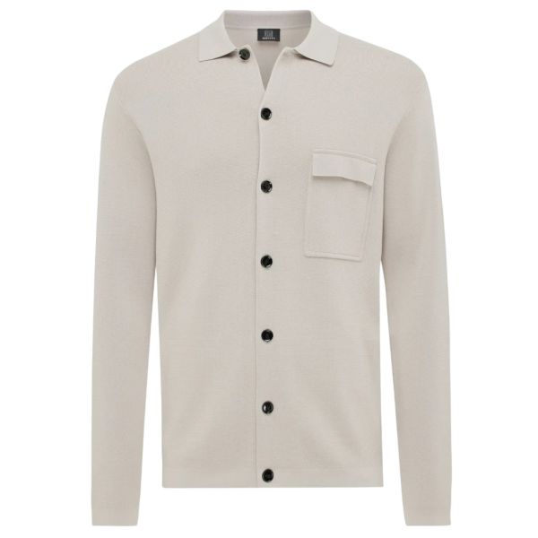 Genti Knitted Buttons Vest Beige