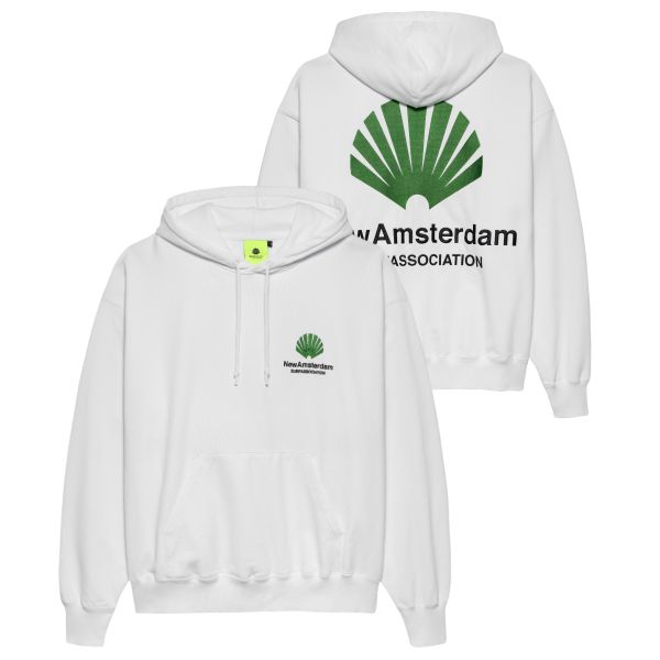 New Amsterdam Surf Association Logo Hoodie Wit