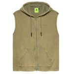 New Amsterdam Surf Association Sleeveless Hoodie Donker Groen