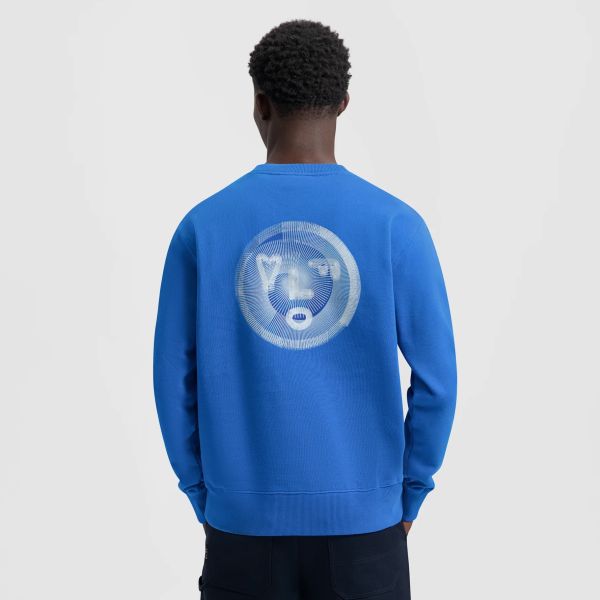 Olaf Spiral Face Sweater Blauw
